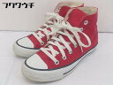 ◇ CONVERSE コンバース ハイカットスニーカー シューズ サイズ22.5cm レッド レディース 【中古】