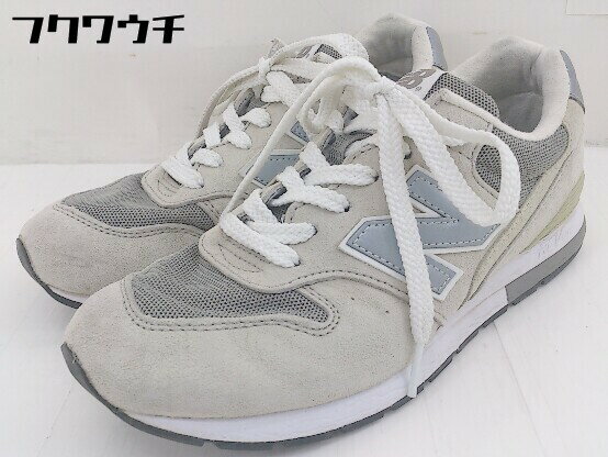 ◇ NEW BALANCE ニューバランス MRL996AG スニーカー シューズ サイズ22.5cm ベージュ系 グレー系 レディース 【中古】