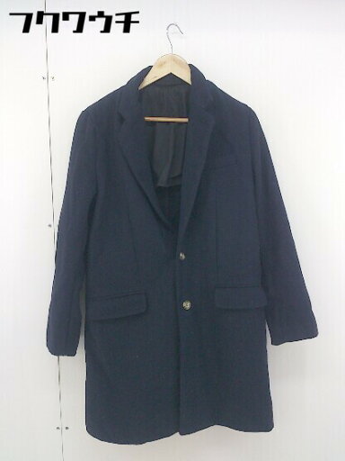 ◇ unrelaxing アンリラクシング 長袖 チェスターコート サイズ S ネイビー メンズ 【中古】 ◇ unrelaxing アンリラクシング 長袖 チェスターコート サイズ S ネイビー メンズ 【中古】