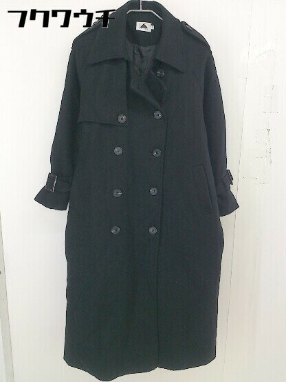 ■ ◎ ABITOKYO アビトーキョー ダブル 長袖 コート サイズM ブラック レディース 【中古】