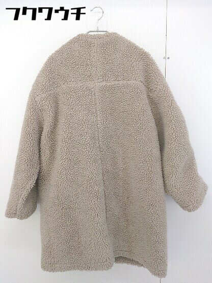 ■ HOLIDAY ホリデイ ボア 長袖 コート サイズF ベージュ系 レディース 【中古】