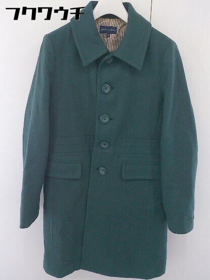 ◇ pour la frime プーラフリーム 長袖 コート サイズM ダークグリーン レディース 【中古】