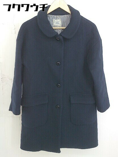 ■ les vetements originaux de NIMES ニーム 長袖 コート ネイビー系 レディース 【中古】