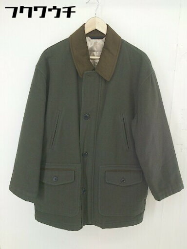 ■ 五大陸 gotairiku 長袖 ジップアップ コート サイズM カーキ メンズ 【中古】 ■ 五大陸 gotairiku 長袖 ジップアップ コート サイズM カーキ メンズ 【中古】
