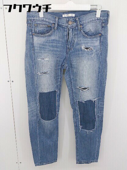 ◇ AZUL basic ダメージ ジーンズ デニム パンツ サイズ S インディゴ レディース 【中古】