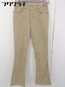 ◇ CIMARRON シマロン ストレッチ フレアカットパンツ サイズ38/30 ベージュ系 レディース 【中古】
