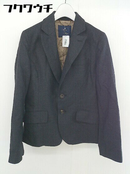 ◇ ADAM ET ROPE アダムエロペ ウール 長袖 テーラードジャケット サイズ36 ダークグレー レディース 【中古】