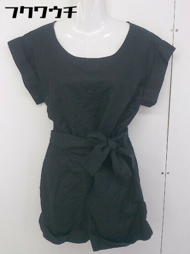 ◇ ◎ UNIQLO ユニクロ × Steven Alan UNITED ARROWS コラボ リネン混 半袖 オールインワン サイズS ブラック レディース 【中古】 ◇ ◎ UNIQLO ユニクロ × Steven Alan UNITED ARROWS コラボ リネン混 半袖 オールインワン サイズS ブラック レディース 【中古】