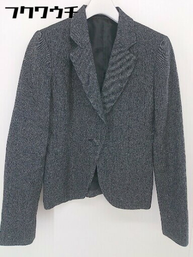 ◇ ◎ COMME CA ISM コムサイズム ウール混 長袖 ジャケット サイズL ブラック ラメ マルチ レディース 【中古】 ◇ ◎ COMME CA ISM コムサイズム ウール混 長袖 ジャケット サイズL ブラック ラメ マルチ レディース 【中古】