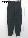 ◇ PATTERNTORSO パターントルソ リネン カーゴパンツ サイズF ブラック レディース 【中古】
