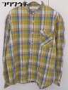 ◇ ◎ green label relaxing UNITED ARROWS チェック 長袖 シャツ サイズL イエロー系 メンズ 【中古】