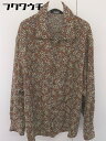 ◇ ◎ kutir クティール 総柄 長袖 シャツ サイズ M ブラウン マルチ メンズ 【中古】
