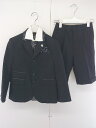 ◇ ◎ MICHIKO LONDON ミチコロンドン キッズ 子供服 セットアップ 上下 3点 サイズ130 ブラック メンズ 【中古】