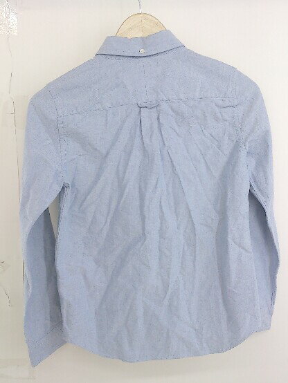 ◇ ◎ MIRROR OF Shinzone ミラーオブシンゾーン ボタンダウン BD 長袖 シャツ サイズ36 ネイビー ホワイト メンズ 【中古】