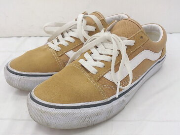 ◇ VANS ヴァンズ OLD SKOOL オールドスクール スニーカー シューズ 24cm ベージュ ホワイト レディース 【中古】