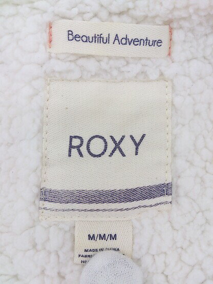 ◇ ROXY ロキシー 裏ボア 長袖 ジップアップ パーカー サイズM マゼンタ レディース 【中古】