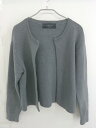 ◇ BEAMS LIGHTS ビームス ライツ コットン ニット 長袖 カーディガン サイズ 38 ダークグレー レディース 【中古】(4)
