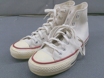 ◇ CONVERSE コンバース ハイカット スニーカー シューズ サイズ5 1/2 ベージュ系 レディース 【中古】