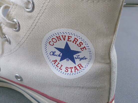 ◇ CONVERSE コンバース ハイカット スニーカー シューズ サイズ5 1/2 ベージュ系 レディース 【中古】