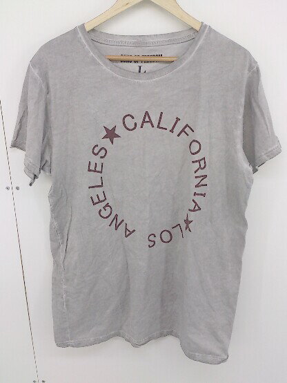 ◇ SONS OF FREEDOM サンズ・オブ・フリーダム ロゴ プリント 半袖 Tシャツ カットソー サイズL グレー系 メンズ 【中古】