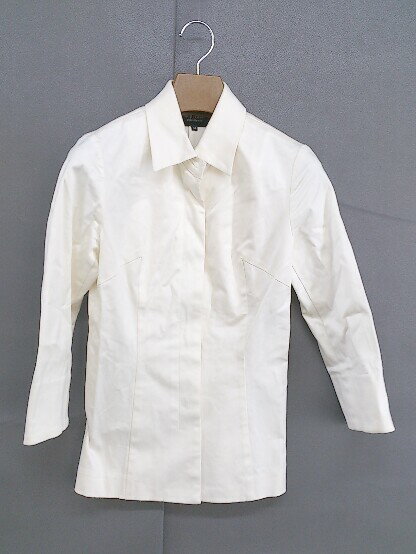 ◇ M premier produce by m-i-d 七分袖 ジャケット サイズ34 ホワイト系 レディース 【中古】
