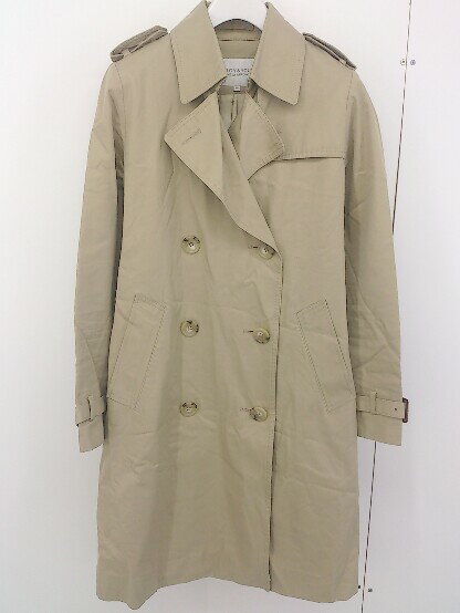 ◇ ◎ BEAUTY & YOUTH ビューティアンドユース UNITED ARROWS ベルト付 長袖 トレンチ コート サイズM ベージュ レディース 【中...