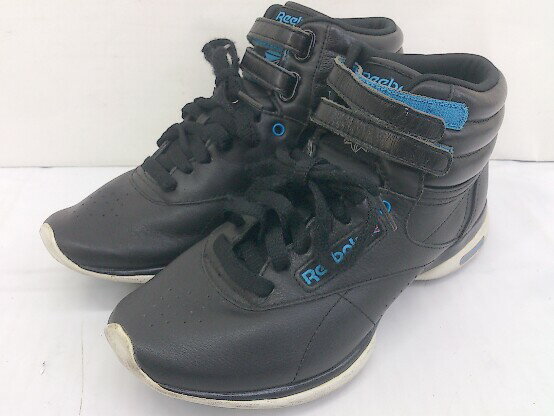 ◇ Reebok EASYTONE FREE STYLE HI INT V50408 ハイカット スニーカー シューズ サイズ23cm ブラック ブルー系 レディース 【中古】