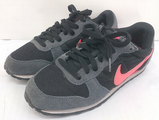 ◇ NIKE ナイキ GENICCO 644451-063 スニーカー シューズ サイズ24cm ブラック グレー系 レディース 【中古】