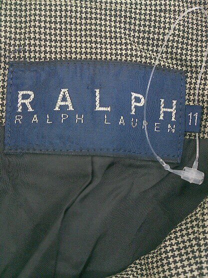 ◇ RALPH LAUREN ラルフローレン 千鳥格子 長袖 テーラードジャケット サイズ11 ベージュ系 レディース 【中古】