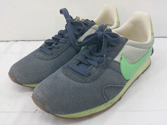 ◇ NIKE PRE MONTREAL RCR VNTG 555258-402 スニーカー シューズ サイズ24cm ブルー系 グリーン系 グレー系 レディース 【中古】