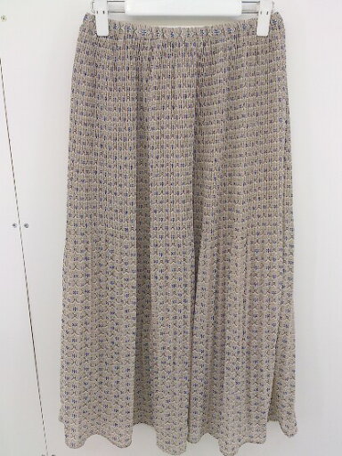 ◇ w closet ウエストゴム 総柄 ロング 消しプリーツ スカート サイズF ピンクベージュ系 マルチ レディース 【中古】 ◇ w closet ウエストゴム 総柄 ロング 消しプリーツ スカート サイズF ピンクベージュ系 マルチ レディース 【中古】