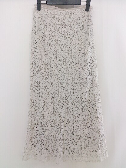 ◇ SENSE OF PLACE by URBAN RESEARCH レース ロング ナロー スカート サイズF ベージュ系 レディース 【中古】