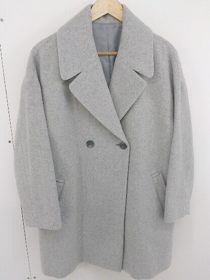 ■ fredy emue フレディ エミュ 長袖 チェスター コート サイズ38 グレー レディース 【中古】