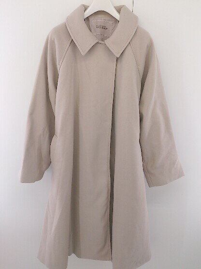 ■ ◎ one after another NICE CLAUP バックスリット 長袖 ステンカラーコート サイズF ピンク系 レディース 【中古】
