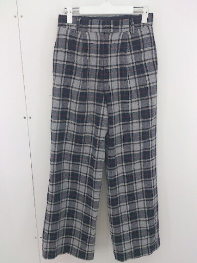 ◇ URBAN RESEARCH ROSSO ロッソ チェック パンツ サイズ36 ネイビー グレー レディース 【中古】 ◇ URBAN RESEARCH ROSSO ロッソ チェック パンツ サイズ36 ネイビー グレー レディース 【中古】