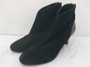 ◇ Odette e Odile UNITED ARROWS バックジップ フェイクスウェード ブーティー サイズ 24 1/2 ベージュ レディース 【中古】