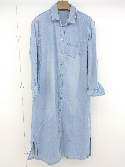 ◇ Sweet Mommy スウィートマミー 長袖 ロング デニム ワンピース サイズM インディゴ レディース 【中古】のサムネイル