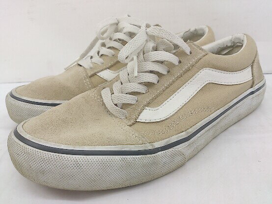 ◇ VANS ヴァンズ オールドスクール スニーカー シューズ サイズ24.5cm ベージュ系 レディース 【中古】