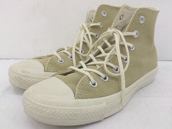 ◇ CONVERSE × BEAUTY & YOUTH ALL STAR 1CK222 別注 ハイカット スニーカー シューズ サイズ24.5cm ベージュ レディース 【中古】