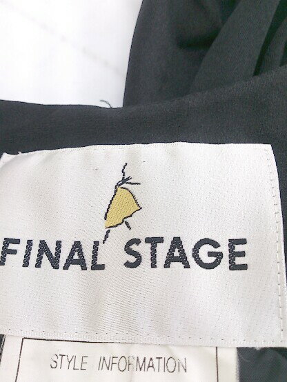 ◇ FINAL STAGE ノースリーブ ミニ ワンピース ブラック レディース 【中古】