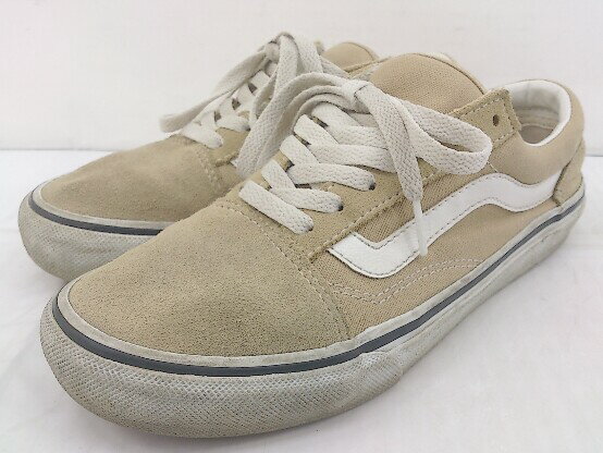 ◇ VANS ヴァンズ オールドスクール V36CF スニーカー シューズ サイズ23.5 ベージュ系 レディース 【中古】