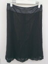 ◇ Laura Ashley ローラ アシュレイ 総レース 膝下丈 タイト スカート ブラック レディース 【中古】