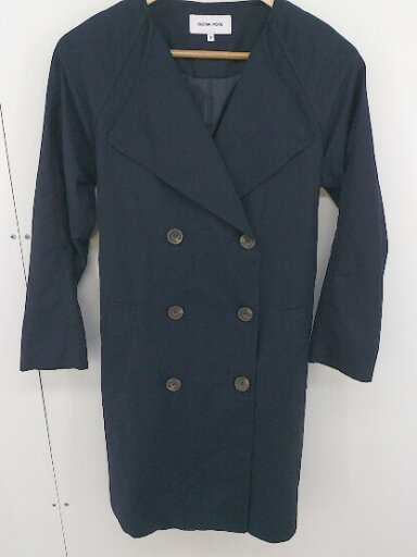 ◇ ◎ GLOBAL WORK グローバルワーク 長袖 コート サイズS ネイビー レディース 【中古】 ◇ ◎ GLOBAL WORK グローバルワーク 長袖 コート サイズS ネイビー レディース 【中古】