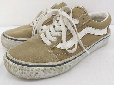 ◇ VANS ヴァンズ オールドスクール ULTRACUSH スニーカー シューズ サイズ23.5cm ベージュ系 レディース 【中古】