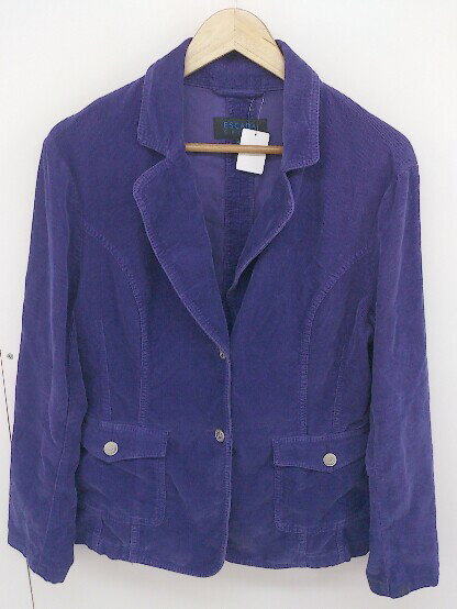 ◇ ESCADA SPORT エスカーダ コーデュロイ 長袖 ジャケット サイズ40 パープル レディース 【中古】