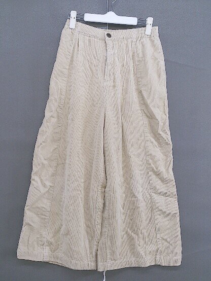 ◇ north object de petit コーデュロイ ワイド パンツ サイズM ベージュ レディース 【中古】