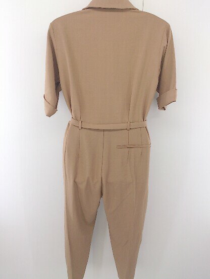 ◇ ◎ titivate select ティティベイト ウエストベルト付き 半袖 オールインワン サイズS ベージュ系 レディース 【中古】