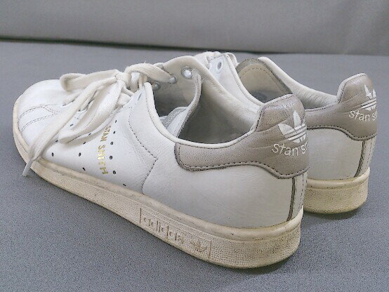 ◇ adidas アディダス S75075 Stan Smith スタンスミス スニーカー シューズ サイズ24.0cm ホワイト グレー系 レディース 【中古】