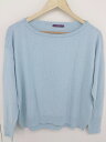 ◇ ITEMS URBAN RESEARCH アーバンリサーチ 長袖 ニット セーター サイズF ブルー レディース 【中古】(4)