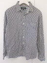 ◇ ◎ BEAMS ビームス ストライプ 長袖 シャツ サイズS ブラック ホワイト メンズ 【中古】